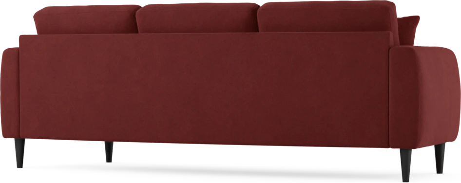 Eden - 3-sits soffa svängd - Röd