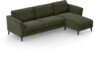 Bridge - 3-sits soffa med schäslong höger - Grön
