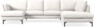 Madison Lux - 2-sits soffa med schäslong vänster och divan höger - Beige