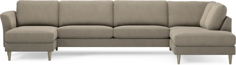 Bridge - 3-sits soffa med schäslong vänster och divan höger - Beige
