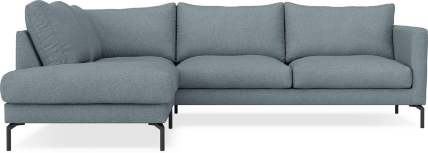 Impression Delux - 3-sits soffa med divan vänster - Blå