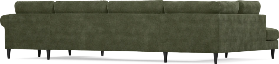 Bridge - 3-sits soffa med divan vänster och schäslong höger - Grön