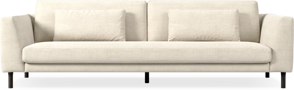 Willow - 4-sits soffa, hel dyna, fast klädsel - Beige