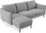 Madison Lux - 2-sits soffa med schäslong vänster - Grå