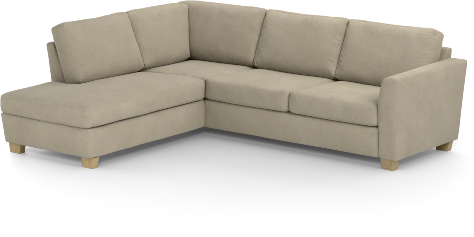Friday - 2,5-sits soffa med divan vänster - Beige