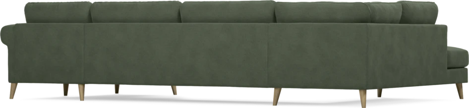Bridge - 3-sits soffa med divan vänster och schäslong höger - Grön