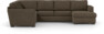 Friday - Hörnsoffa, 2+3-sits med schäslong höger - Brun