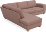Friday - 2,5-sits soffa med divan vänster - Rosa