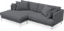 Harper - 4-sits med schäslong XL vänster - Grå