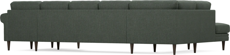 Eden - 3-sits soffa med divan vänster och schäslong höger - Grön