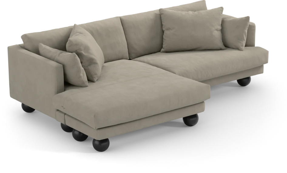 Harper - 4-sits med schäslong XL vänster - Beige