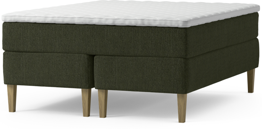 Delux Exclusive - Kontinentalsäng, dubbelsäng med bäddmadrass och sängben