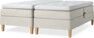 Delux Sense - Ställbar säng, dubbelsäng med bäddmadrass - Beige