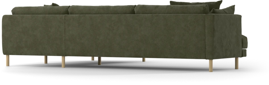 Harper - 3-sits soffa med divan höger - Grön