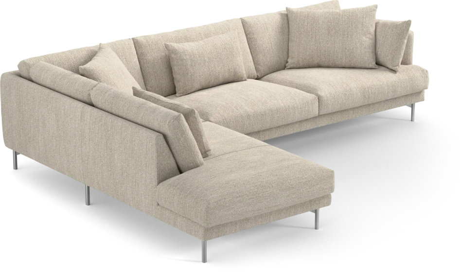 Harper - 3-sits soffa med divan vänster - Beige