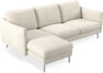 Madison Lux - 2-sits soffa med schäslong vänster - Vit