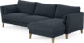 Winston - 3-sits soffa med schäslong, vändbar - Blå