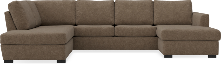 Friday - 3-sits soffa med divan vänster och schäslong höger - Brun