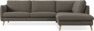 Madison Lux - 3-sits soffa med divan höger - Brun