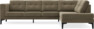 Rio - 3-sits soffa med divan höger - Grön