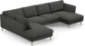 Madison Lux - 2-sits soffa med divan vänster och schäslong höger - Grå