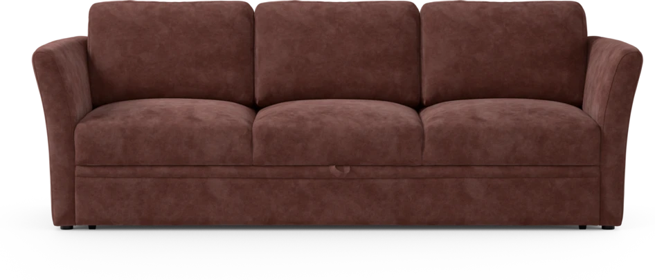 Öland - Bäddsoffa 3-sits, längsbäddad - Röd