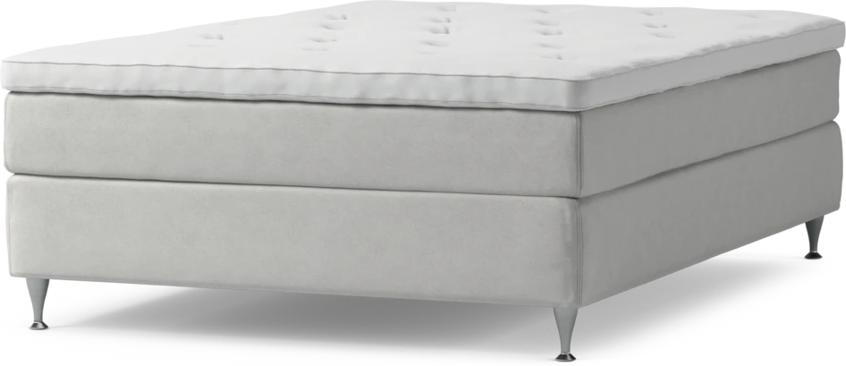 Delux Sense - Kontinentalsäng, enkelsäng 140 cm med bäddmadrass och sängben