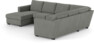 Friday - Hörnsoffa, 3+2-sits med schäslong vänster - Grå