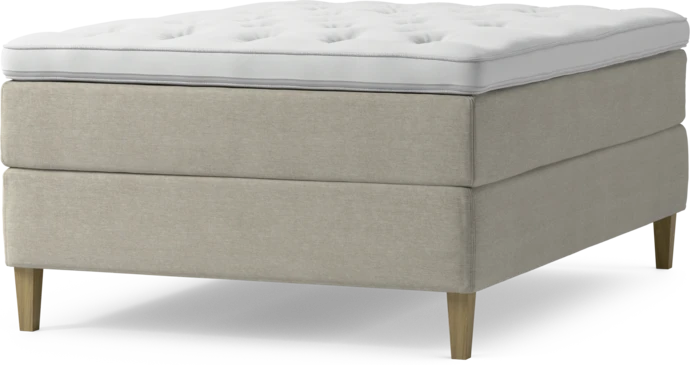 Delux Exclusive, Kontinentalsäng, enkelsäng 140 cm med bäddmadrass och sängben