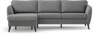 County - 3-sits soffa med flyttbar schäslong - Grå