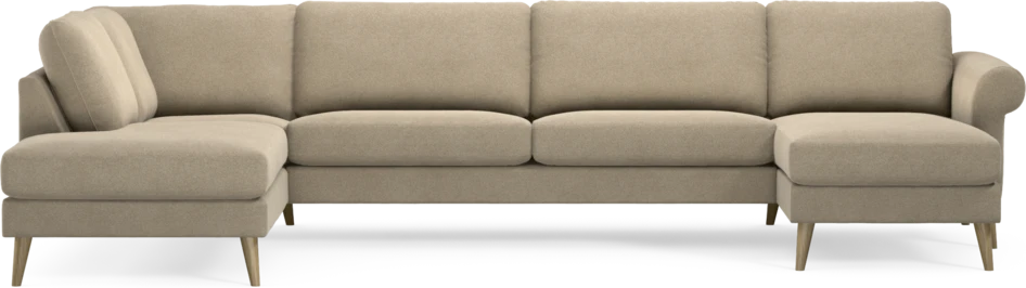 Bridge - 3-sits soffa med divan vänster och schäslong höger - Beige