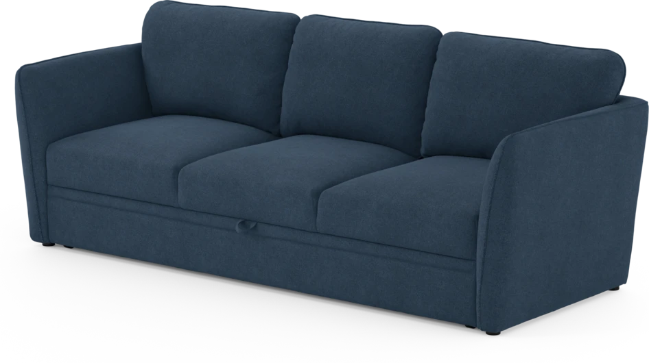 Öland - Bäddsoffa 3-sits, längsbäddad - Blå