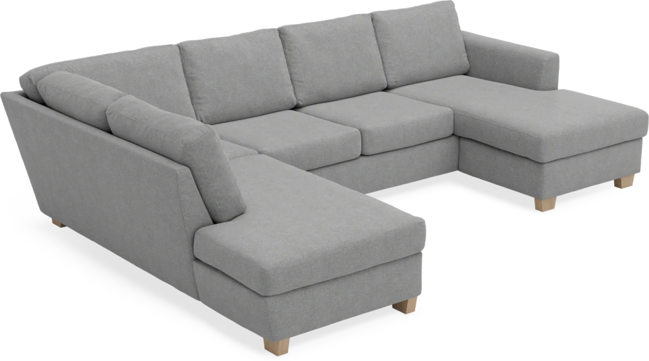 Friday - 3-sits soffa med divan vänster och schäslong höger - Grå