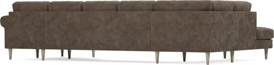 Eden - 3-sits soffa med divan vänster och schäslong höger - Brun