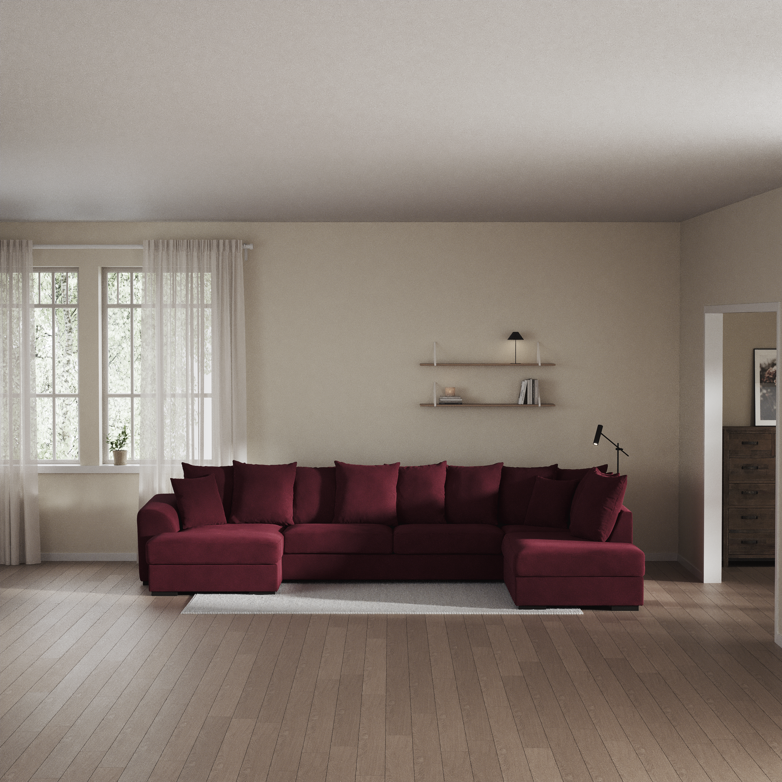 Town - 3-sits soffa med divan höger och schäslong vänster - inspiration