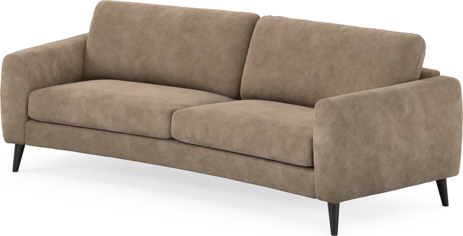 Bridge - 3-sits soffa svängd - Beige