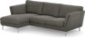 Madison Lux - 2-sits soffa med schäslong vänster - Grå