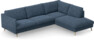 Madison Lux - 3-sits soffa med divan höger - Blå