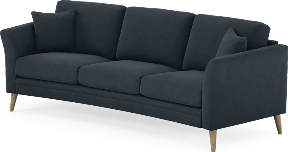 Eden - 3-sits soffa svängd - Blå