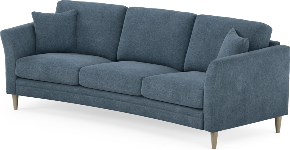 Eden - 3-sits soffa svängd - Blå