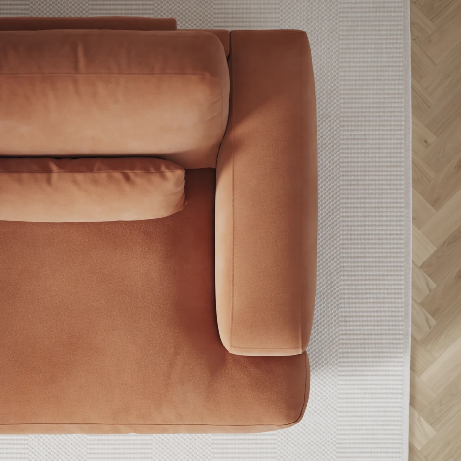 Noma - 3-sits soffa - Orange