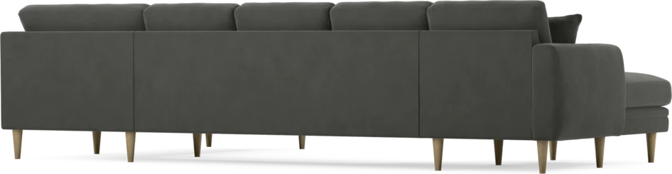 Eden - 3-sits soffa med schäslong vänster och divan höger - Grå