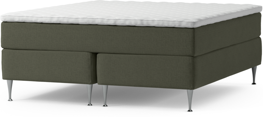 Delux Exclusive - Kontinentalsäng, dubbelsäng med bäddmadrass och sängben