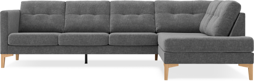 Rio - 3-sits soffa med divan höger - Grå