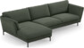 Madison Lux - 3-sits soffa med schäslong vänster - Grön