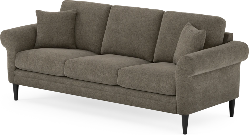 Eden - 3-sits soffa - Brun
