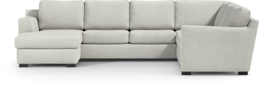 Friday - Hörnsoffa, 3+2-sits med schäslong vänster - Vit