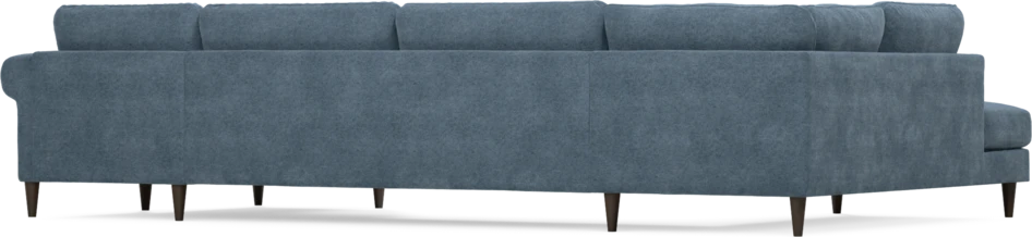 Bridge - 3-sits soffa med divan vänster och schäslong höger - Blå