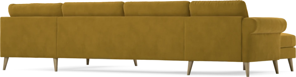 Bridge - 3-sits soffa med schäslong vänster och divan höger - Gul