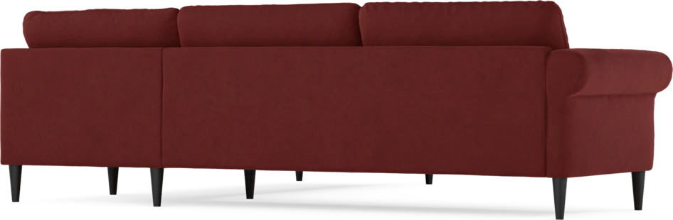 Bridge - Hörnsoffa, 3+2-sits - Röd